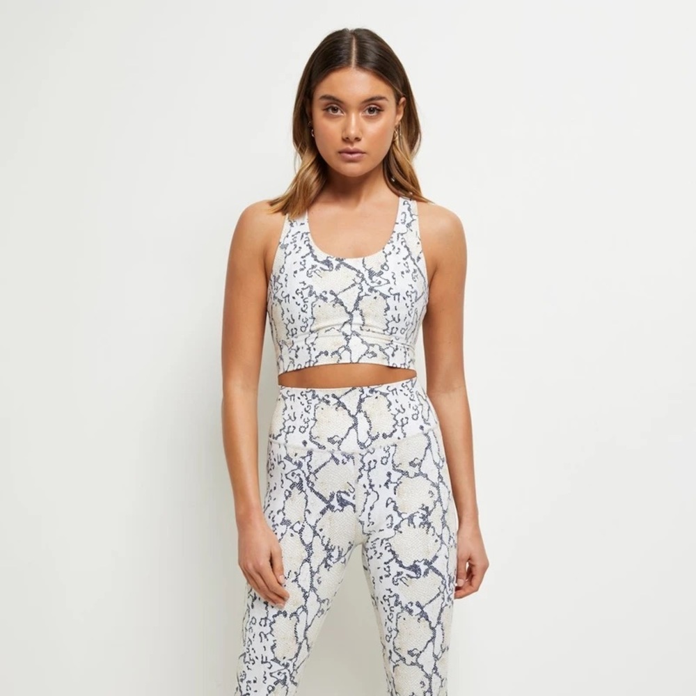 NWT All Fenix python print racerback sports bra